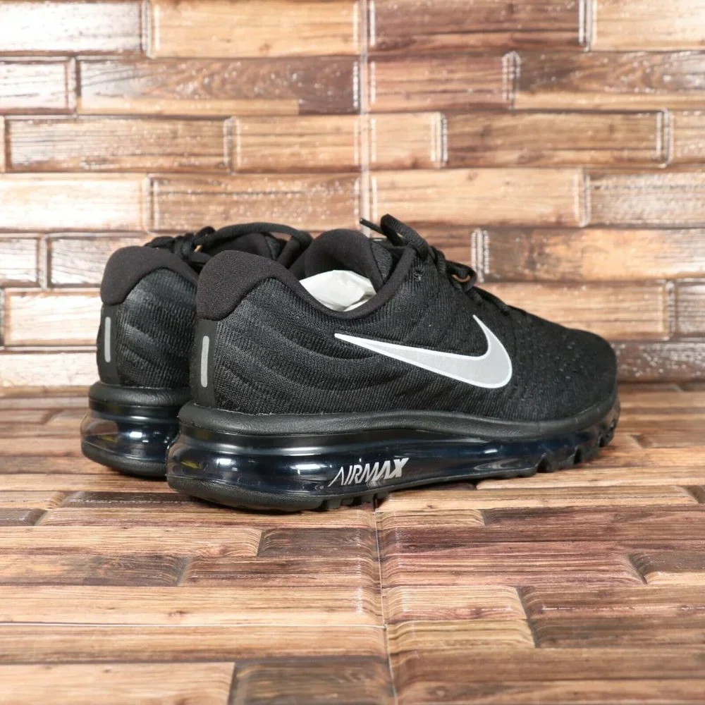 Nike Air Max 2017 Triple Black Reflective White Anthracite 849559-001 Me… - Picture 4 of 7